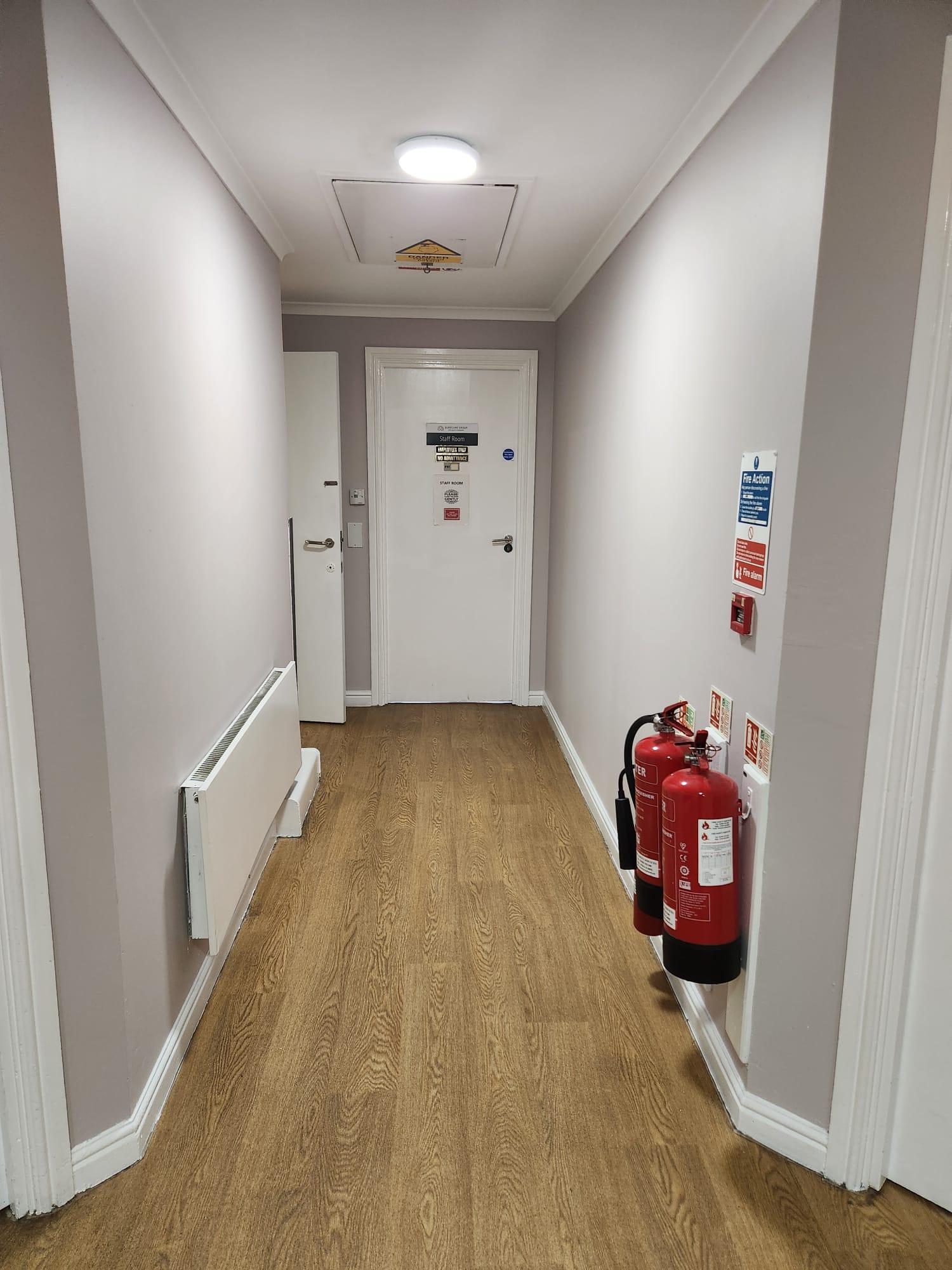 Newly finished light corridor